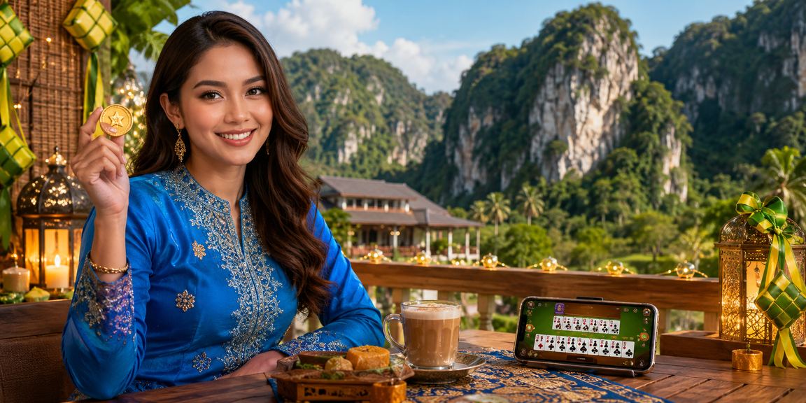 Pemain berbaju kurung bermain rummy di Ipoh melalui platform rm250