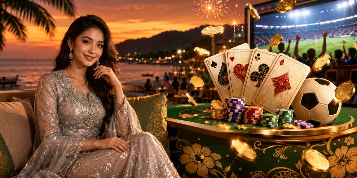 Permainan kad teen patti semasa perayaan Hari Raya di Pulau Pinang Malaysia